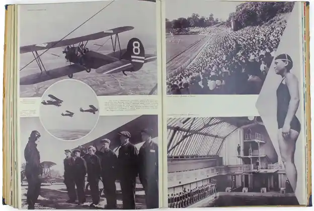 Внутренний разворот журнала СССР на стройке 1938 года